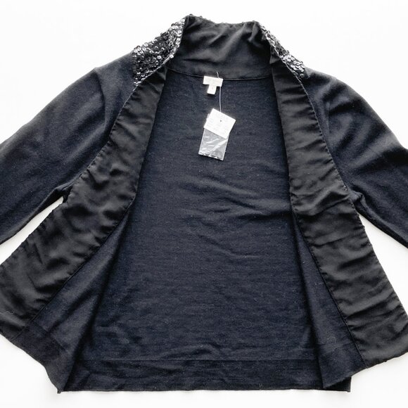 J. Crew Merino Wool Sequined Cardigan NWT - Picture 6 of 11